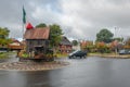 Roundabout with an Italian house at Gramado RS, Brazil