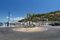 Roundabout in the port of porto santo stefano