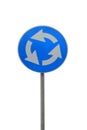 Roundabout road sign Royalty Free Stock Photo