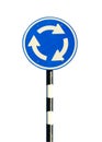 Roundabout sign Royalty Free Stock Photo