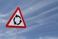 Roundabout Sign Royalty Free Stock Photo