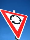 Roundabout sign Royalty Free Stock Photo