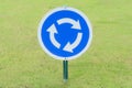 Roundabout Signs at park Royalty Free Stock Photo