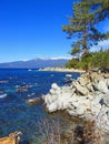 Lake Tahoe Nevada State Park, Nevada, USA - Rounded Boulders at Chimney Rock