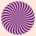 Rounded color optical illusion. wzves design
