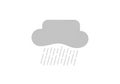 Rounded edges, and the raindrops are depicted as straight, vertical Royalty Free Stock Photo