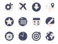Rounded Flat Icons
