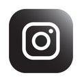 Rounded Instagram logo for web and print Royalty Free Stock Photo