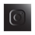 Rounded Instagram logo for web and print Royalty Free Stock Photo