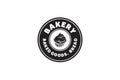 Rounded Label, Cupcake, Bakery logo.