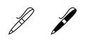 Rounded pen icon. Pen vector illustration Royalty Free Stock Photo