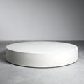 Rounded Podium Isolated on Grey Background Royalty Free Stock Photo