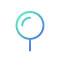 Rounded push pin pixel perfect gradient linear ui icon Royalty Free Stock Photo