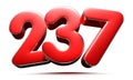 Number 237. Royalty Free Stock Photo