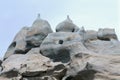 Rounded rock formations in Fantasy Canyon, Utah Royalty Free Stock Photo