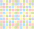 Rounded square in a handkerchief pattern, mosaic, grid, cage, seamless vector background Royalty Free Stock Photo