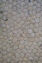 Rounded white and cream Balinese Palimanan stone wall