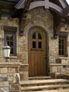 Rounded Wooden Doorway in Welcome Guard house