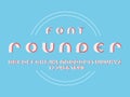 Rounder volume font. Vector alphabet