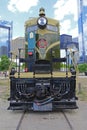 The Roundhouse Park in Downtown Toronto is home of the Toronto Railway Museum and the Steam Whistle Brewery 7-25-2016 Royalty Free Stock Photo