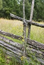 Roundpole fence Royalty Free Stock Photo