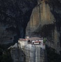 Rousanou Monastery during sunrise, Meteora