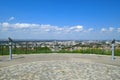 Ruse city, panoramic view. Panorama from TV tower.