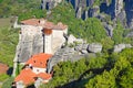 The Roussanou Monastery in Meteora, Greece Royalty Free Stock Photo