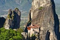 The Roussanou Monastery in the Meteora, Greece Royalty Free Stock Photo