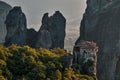 Roussanou Monastery in Meteora Greece Royalty Free Stock Photo