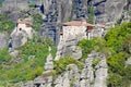 The Roussanou Monastery in Meteora, Greece Royalty Free Stock Photo