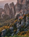 Roussanou Monastery in Meteora Greece Royalty Free Stock Photo