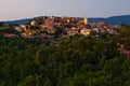 Roussillon at night, Provence, France