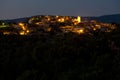 Roussillon at night, Provence, France Royalty Free Stock Photo