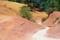 Roussillon ochre quarry (Luberon) Royalty Free Stock Photo