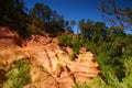 Roussillon, Vaucluse, France - view at the ochre