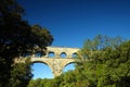 Roussillon, Vaucluse, France - view at the Pont du Gard Aqueduct
