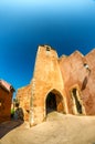 Roussillon village sunset view, Provence, France Royalty Free Stock Photo