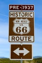 Route 66 road sign Royalty Free Stock Photo