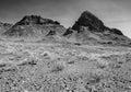 Approaching Boundary Cone on Route 66 in Arizona Royalty Free Stock Photo