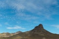 Route 66 in Arizona, desert scene, light clouds