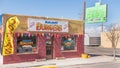 Route 66: Badland's Burgers; historic Uranium Cafe neon sign, Grants, NM