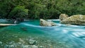 Route burn river Routeburn Track, Fiordland National Park, west coast region, New Zealand Royalty Free Stock Photo