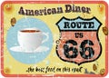 route 66 diner sign