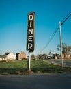 Route 30 Diner vintage sign, Ronks, Pennsylvania Royalty Free Stock Photo