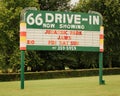 Route 66 Drive-In sign, in Carthage, Missouri Royalty Free Stock Photo