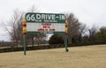 Route 66 Drive-In Theater Marquee Sign Royalty Free Stock Photo