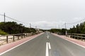 Route in Es Calo de Sant Agusti fishing village on the island of Formentera in times of COVID19 Royalty Free Stock Photo