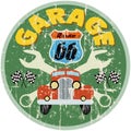 Route 66 garage sign