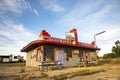 Route 66, Hotrod Pizza, Shamrock, Texas Royalty Free Stock Photo